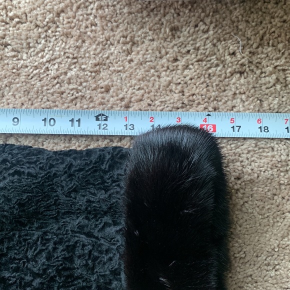 PERSIAN LAMB  JACKET WITH SABLE TRIM LUXURY MOB WIFE - Picture 14 of 16